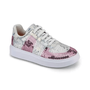 tenis bibi glam blanco y rosa niña 1109250