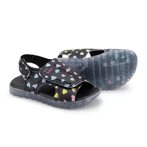 Sandalia infan girl bibi summer roller sport negro